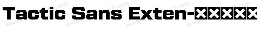 Tactic Sans Exten字体转换